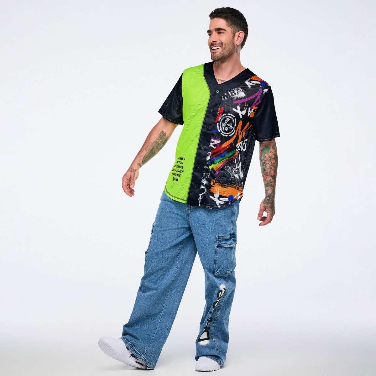 Pride Baseball Button Up