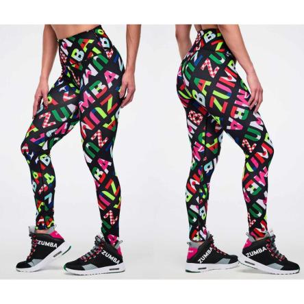 Worldwide Z-Lift High Waisted Ankle Leggings - Black/Red