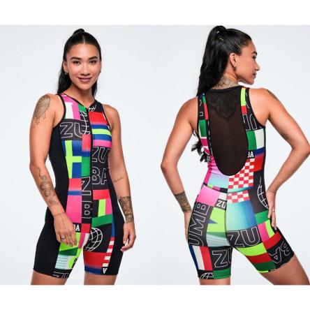 Worldwide Racerback Half Zip Bodysuit