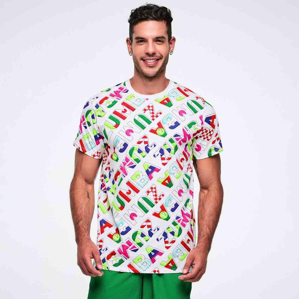 Worldwide Unisex Crew Neck Tee - White/Red