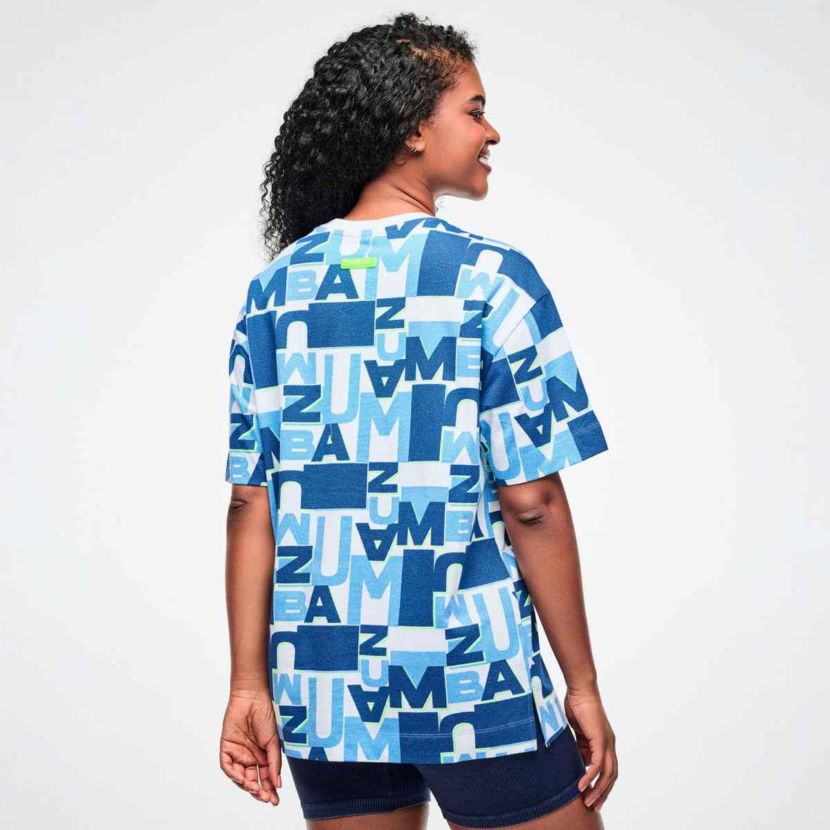 Jean Jamz Oversized Crew Neck Top