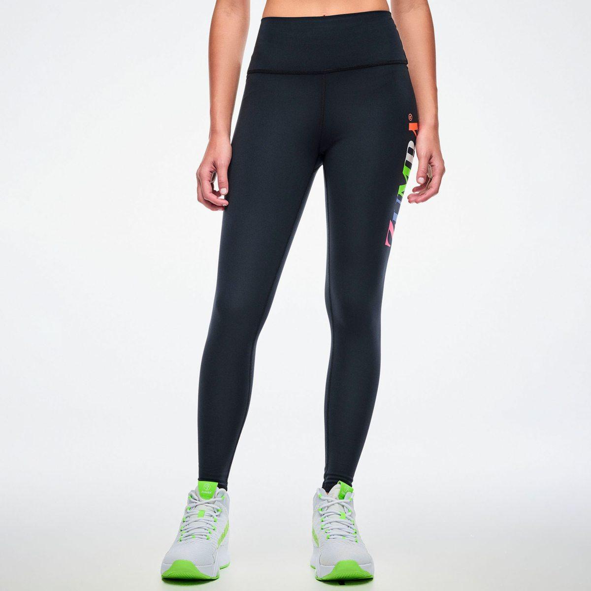 Dale-Z High Waisted Ankle Legging - Bold Black