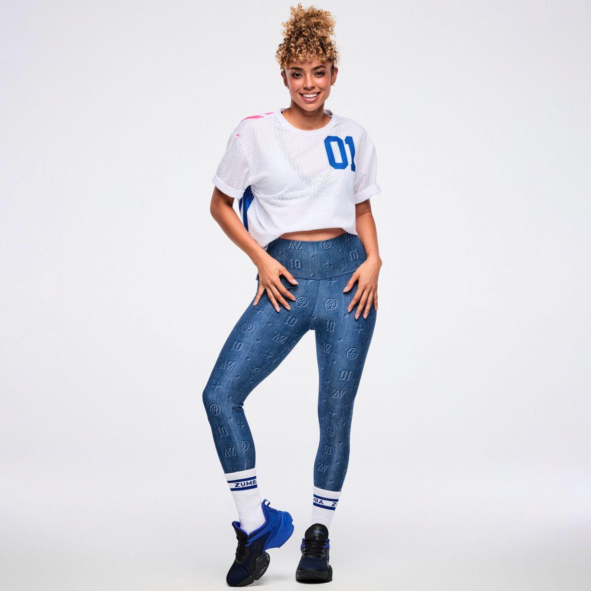 Dale-Z High Waisted Ankle Legging - Denim
