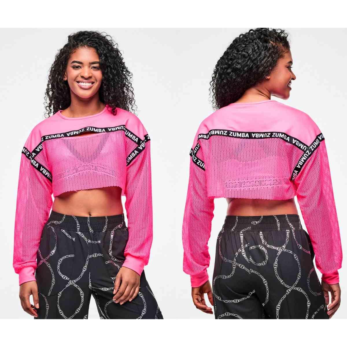 Dale-Z Long Sleeve Crew Neck Crop Top
