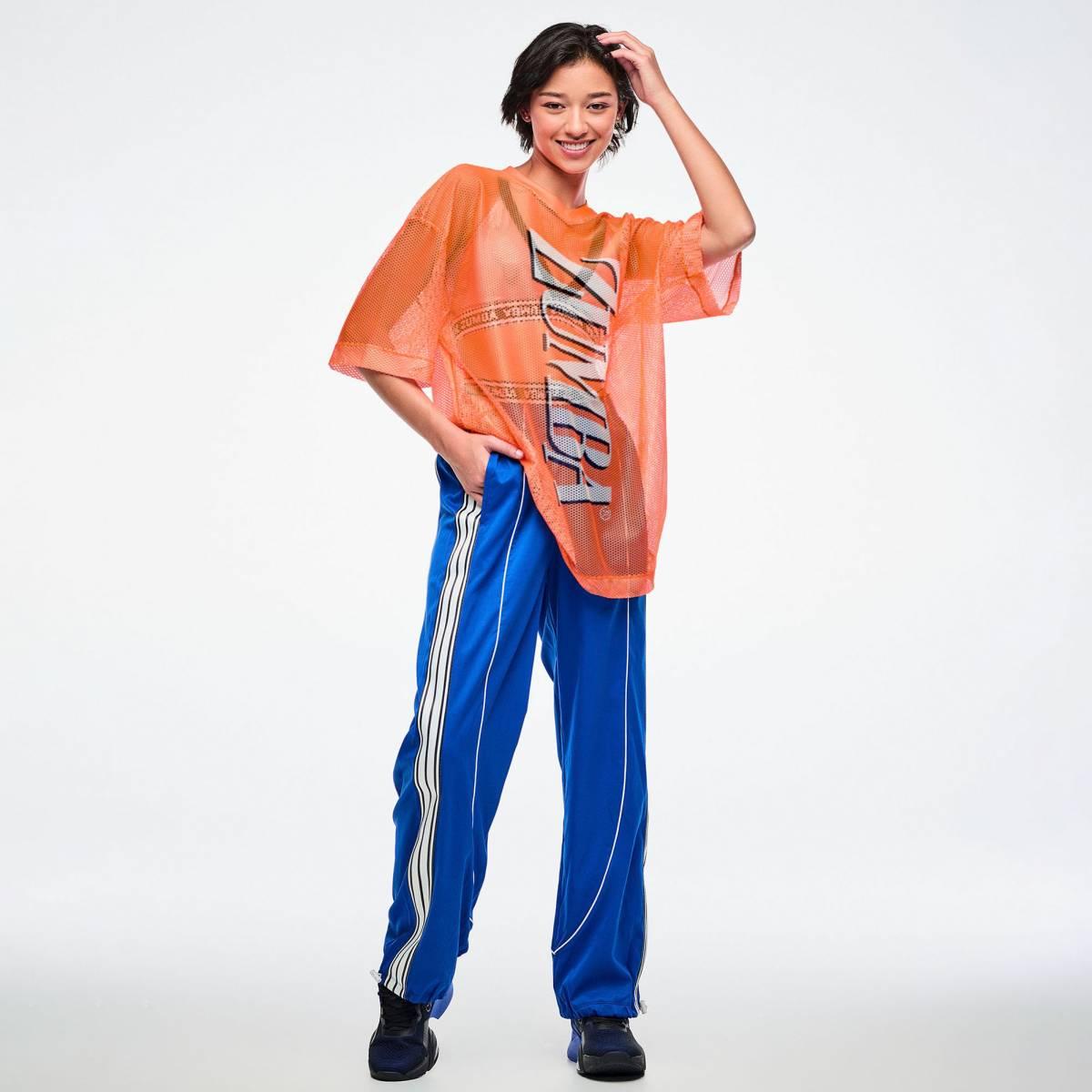 Dale-Z Oversized Mesh V-Neck Top