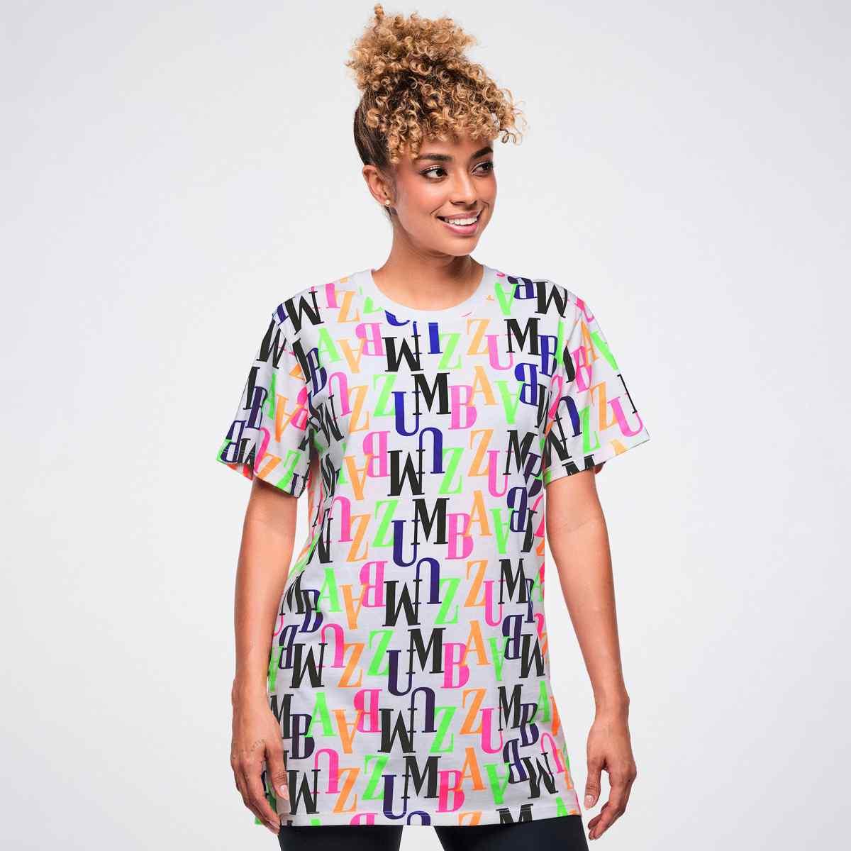Dale-Z Unisex Crew Neck Tee - White/Multi