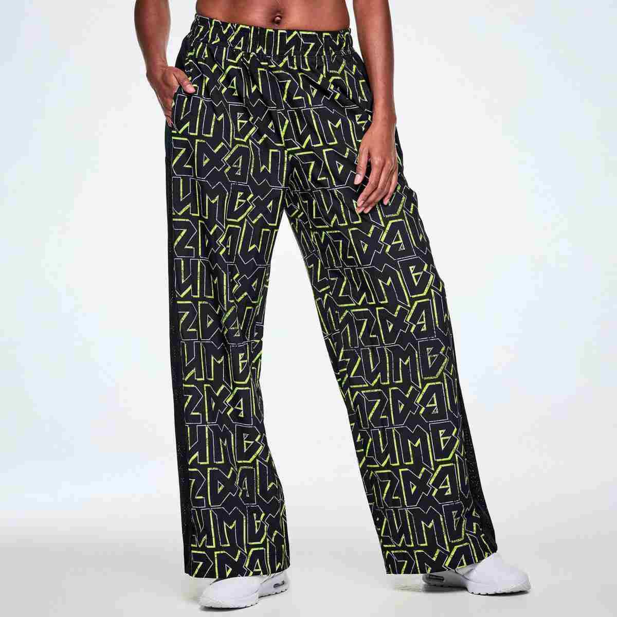 Rock 'n' Roll High Waisted Wide Leg Track Pants