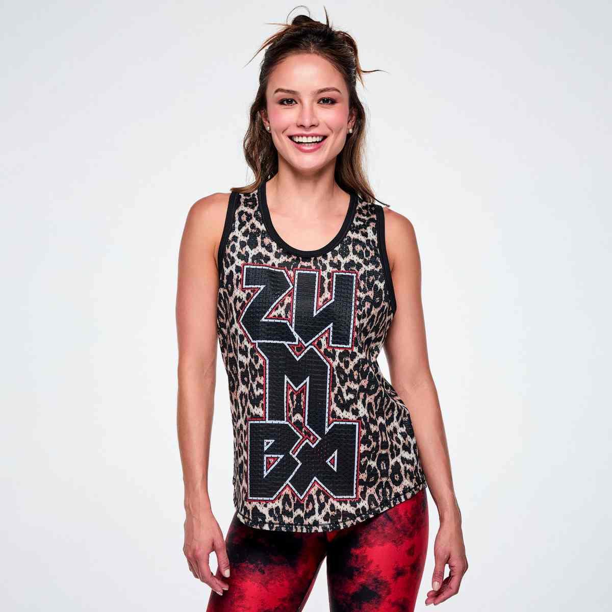 Rock 'n' Roll Basketball Tank With Curved Hem