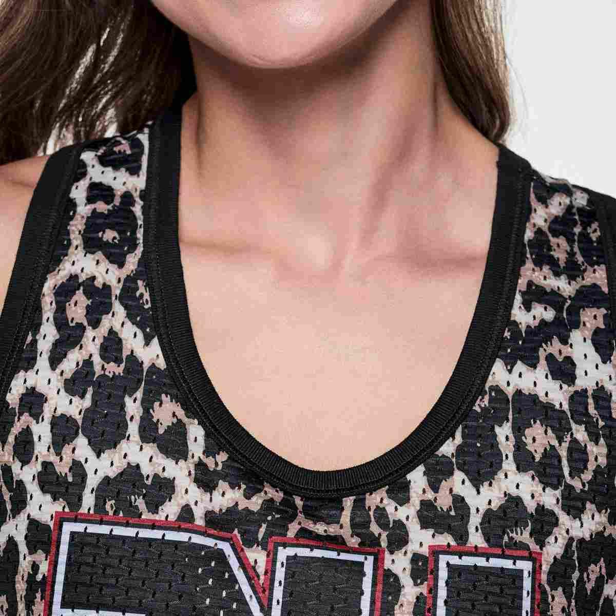 Rock 'n' Roll Basketball Tank With Curved Hem