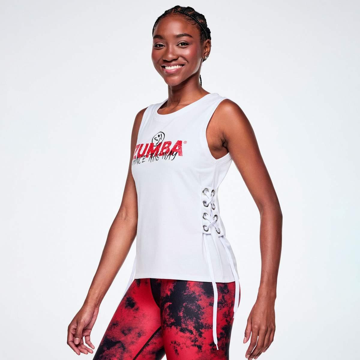 Rock 'n' Roll Tank With Lace Up Detail