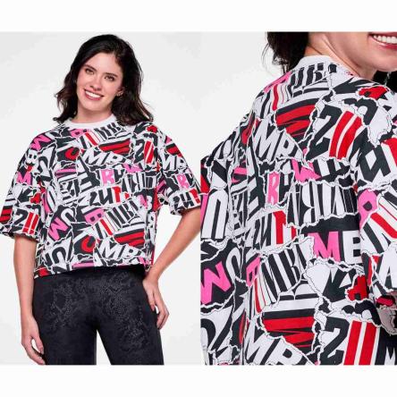 Rock 'n' Roll Oversized Boxy Crop Top