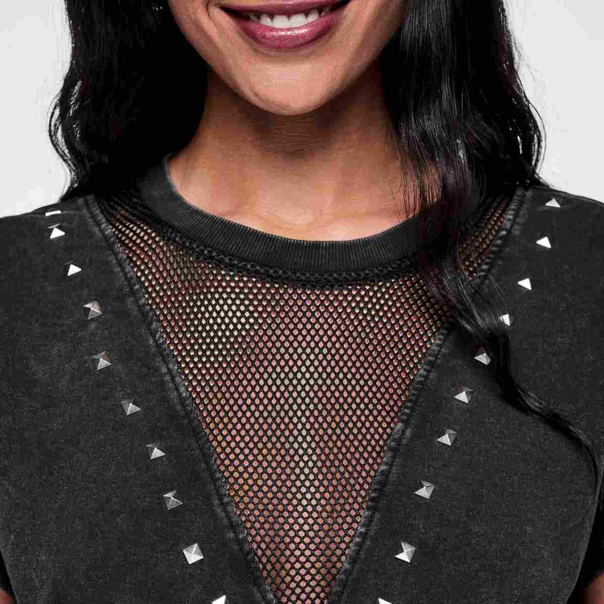 Rock 'n' Roll Loose Top With Mesh