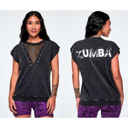 Rock 'n' Roll Loose Top With Mesh