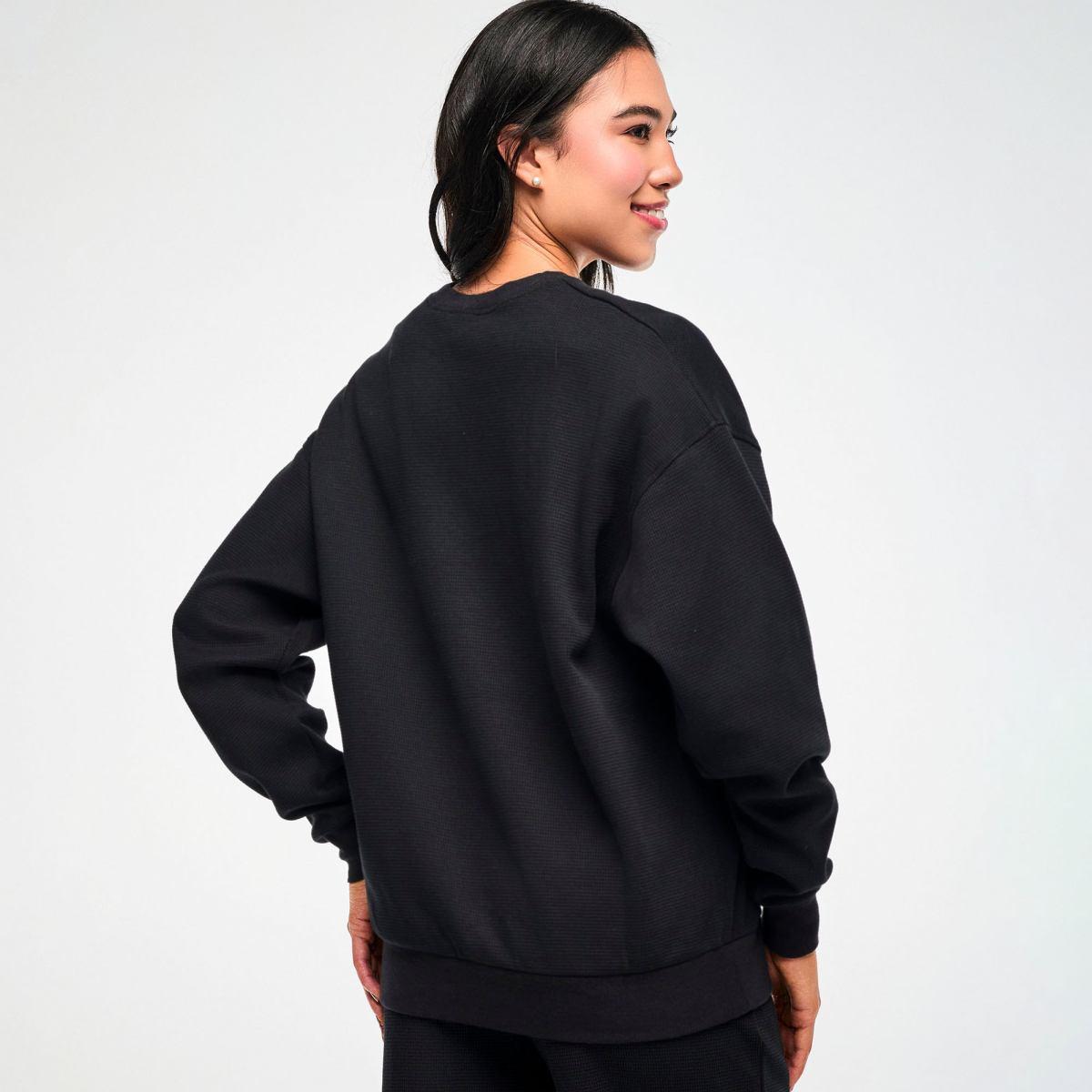 Zumba Basic Oversized Waffle Sweatshirt