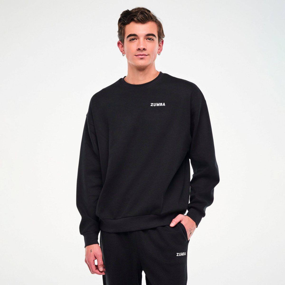 Zumba Basic Oversized Waffle Sweatshirt