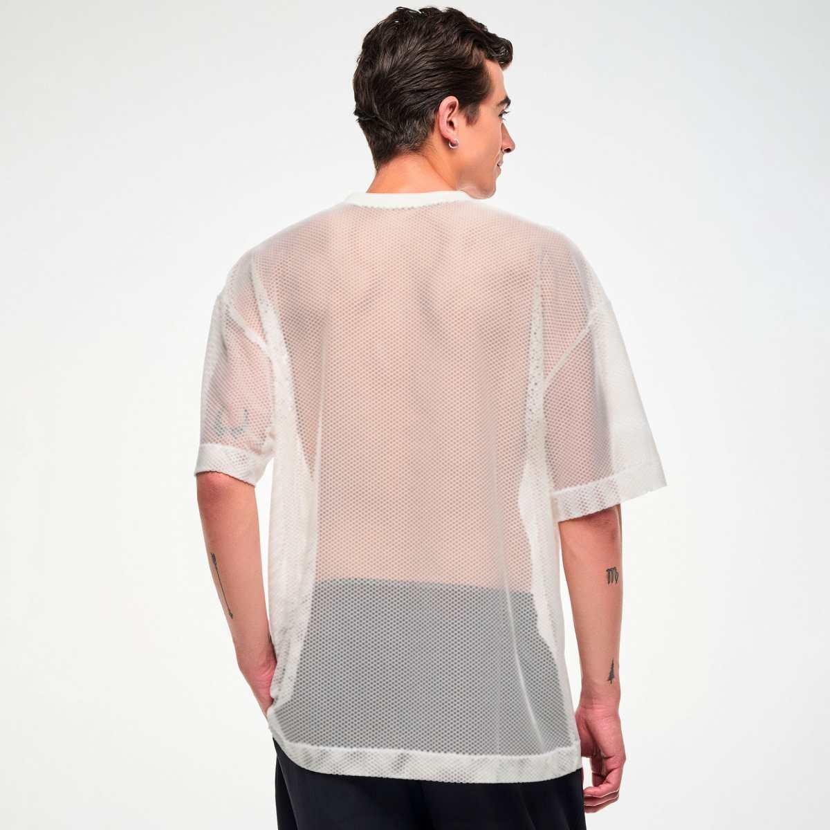 Zumba Basic Oversized Mesh V-Neck Top