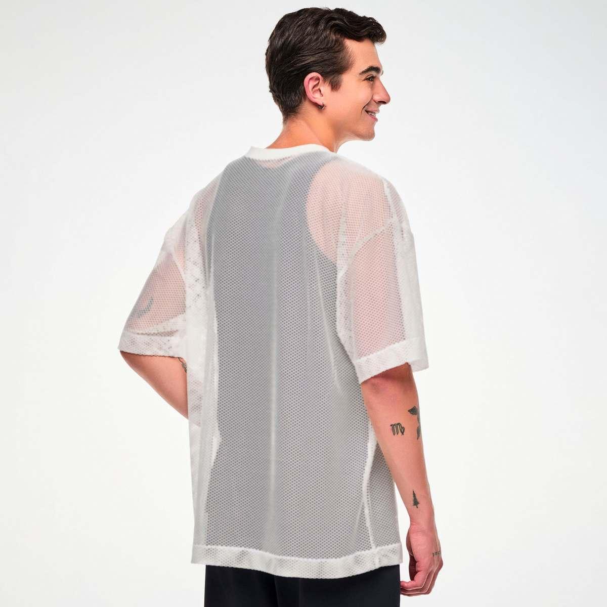 Zumba Basic Oversized Mesh V-Neck Top