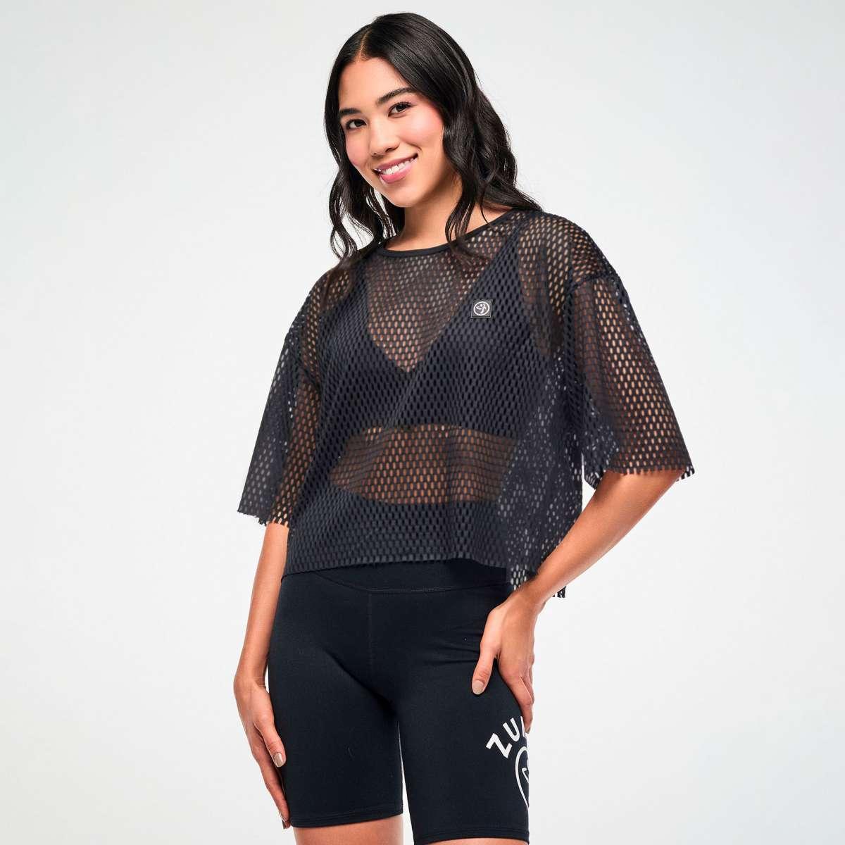 Zumba Basic Mesh Crop Top
