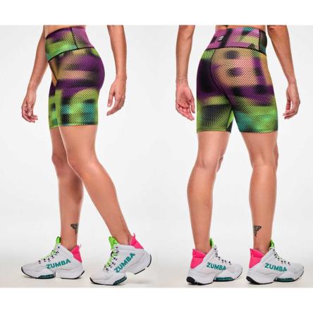 Electric Feel High Waisted Biker Shorts