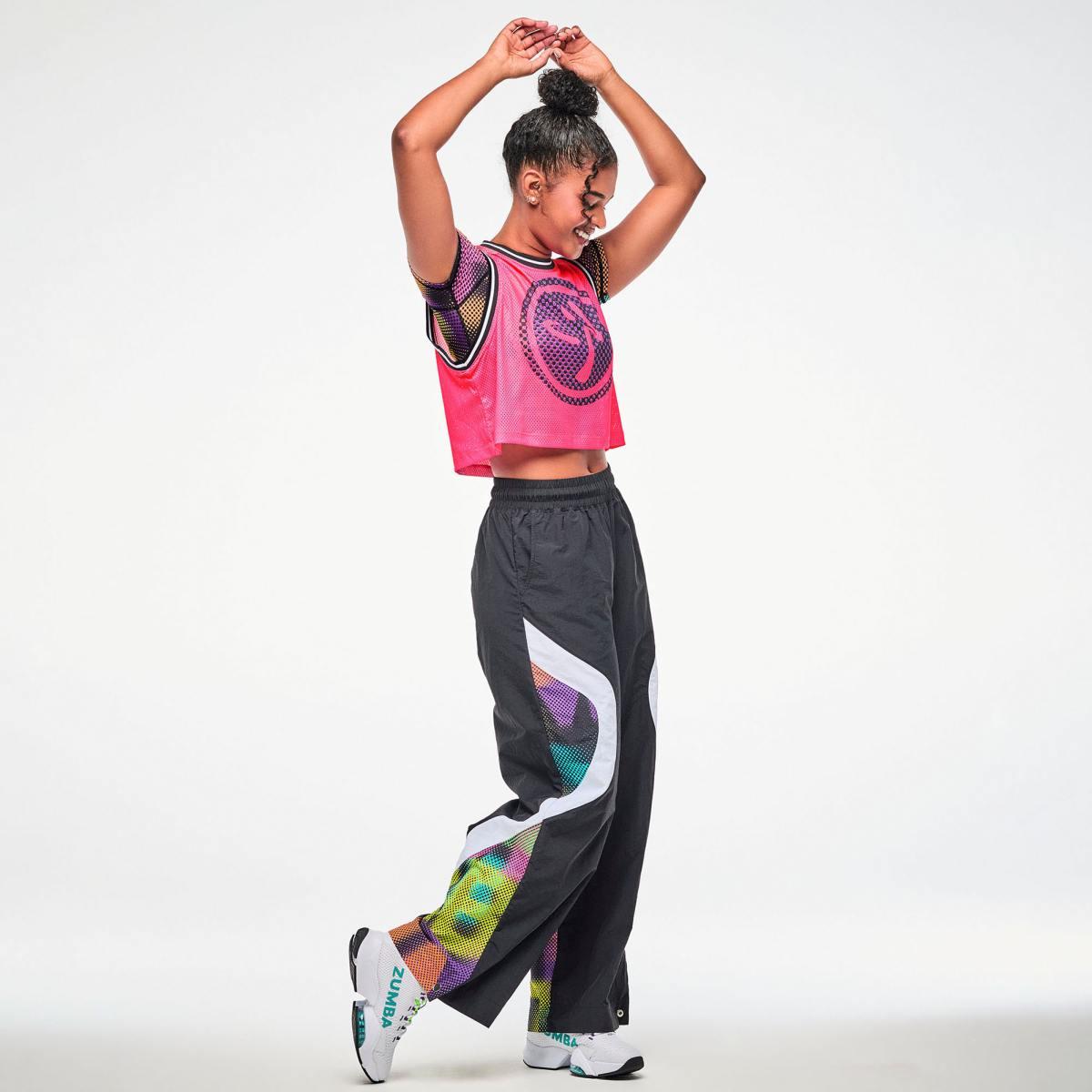 Electric Feel Loose Mesh Crop Tank