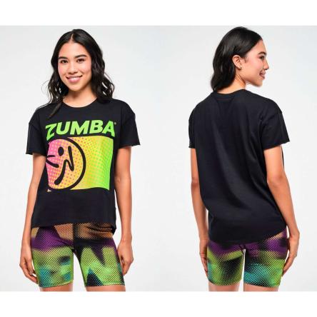 Electric Feel High Low Top With Round Hem