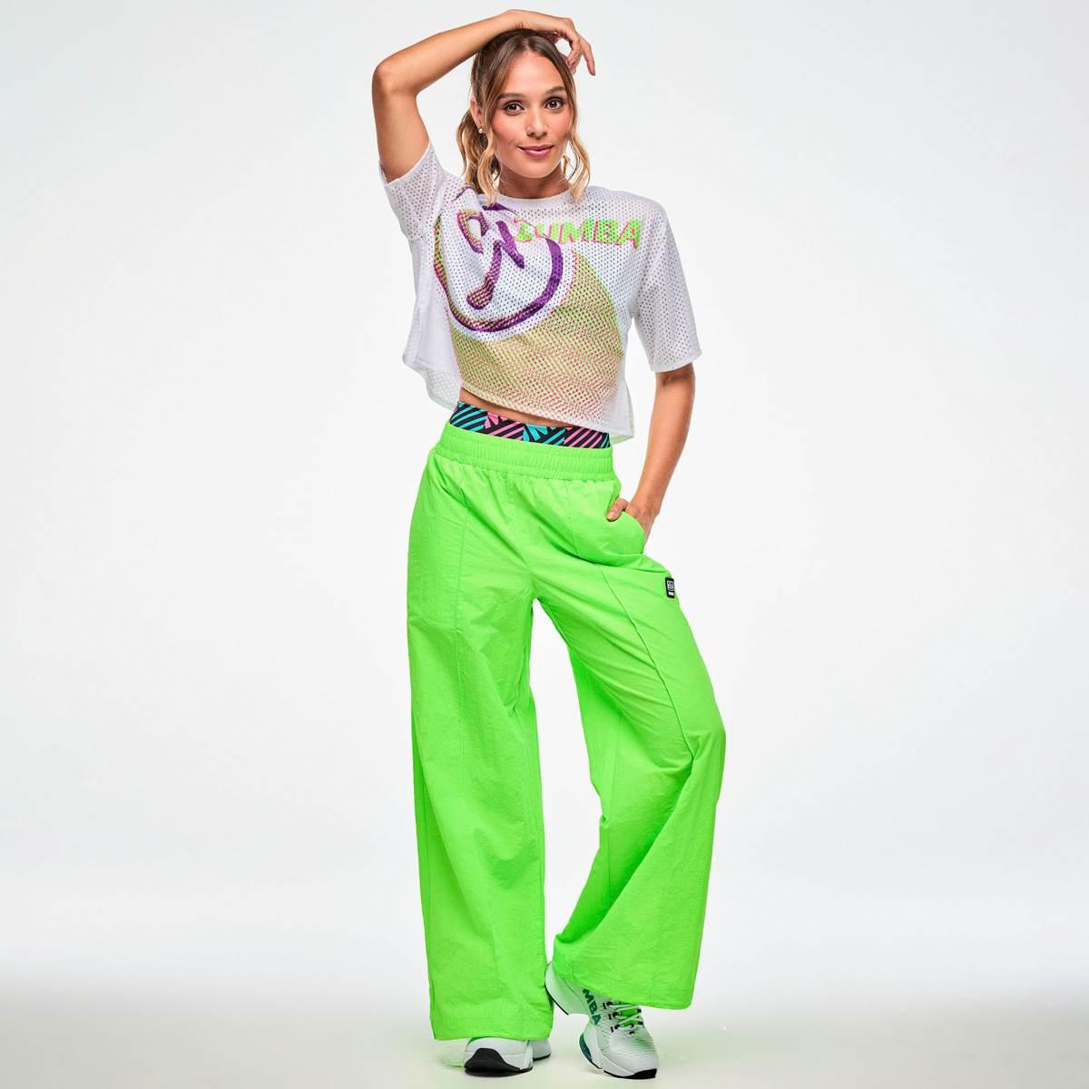 Electric Feel Mesh Boxy Crop Top