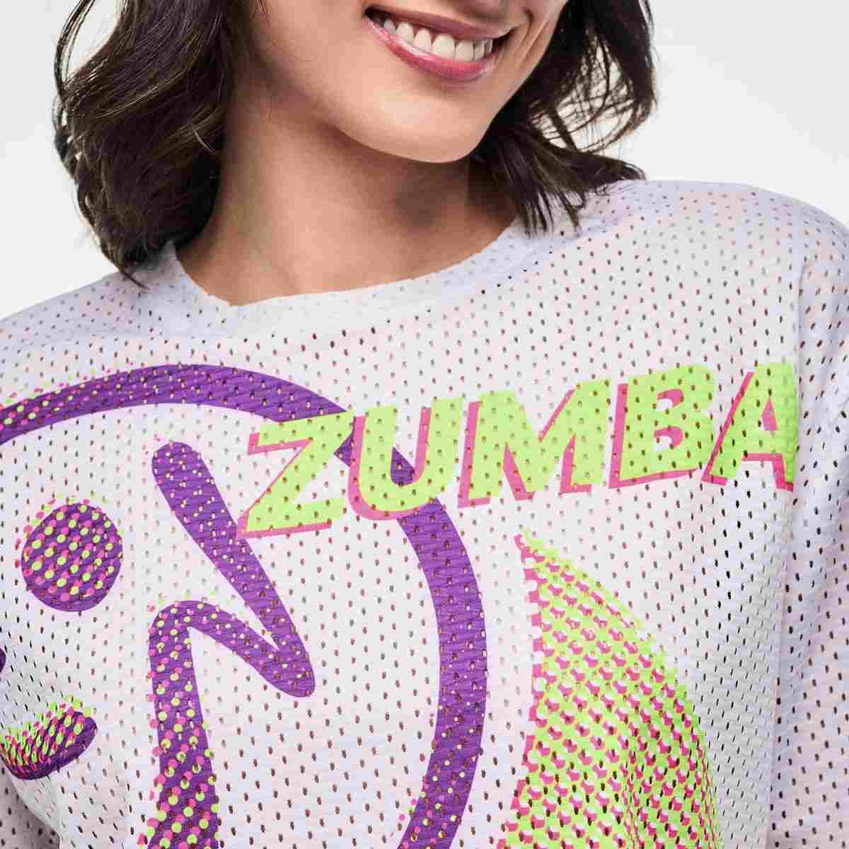 Electric Feel Mesh Boxy Crop Top
