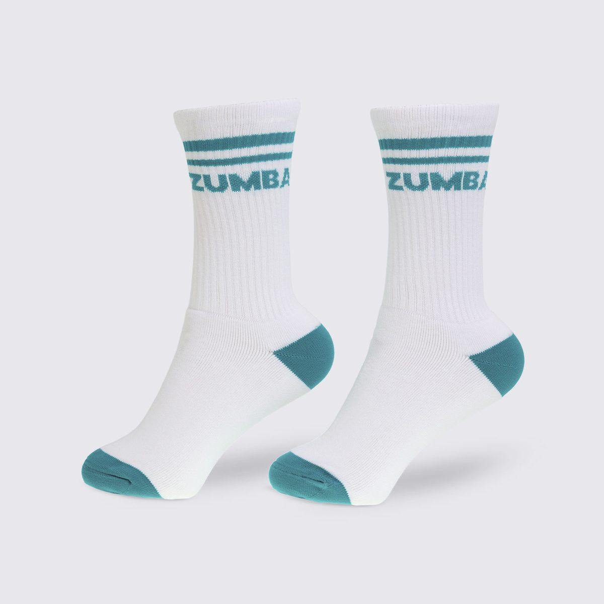 Electric Feel Plush High Socks - White/Pink
