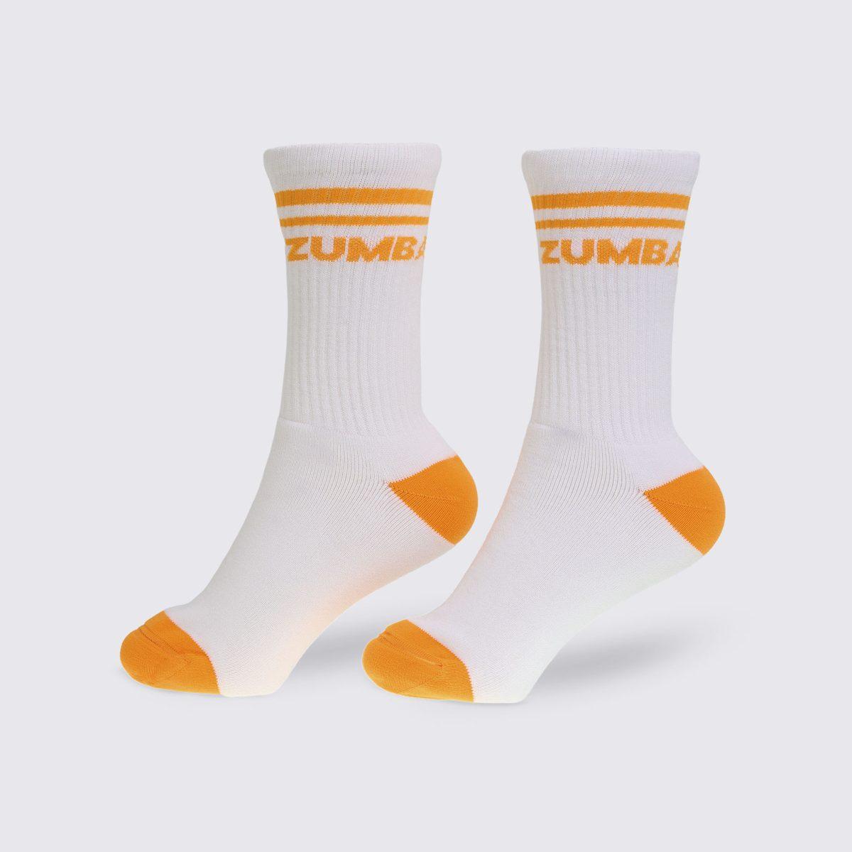 Electric Feel Plush High Socks - White/Pink