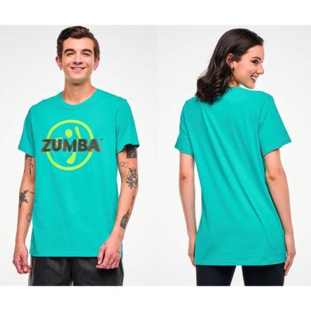 Electric Feel Unisex Crew Neck Tee - Aqua