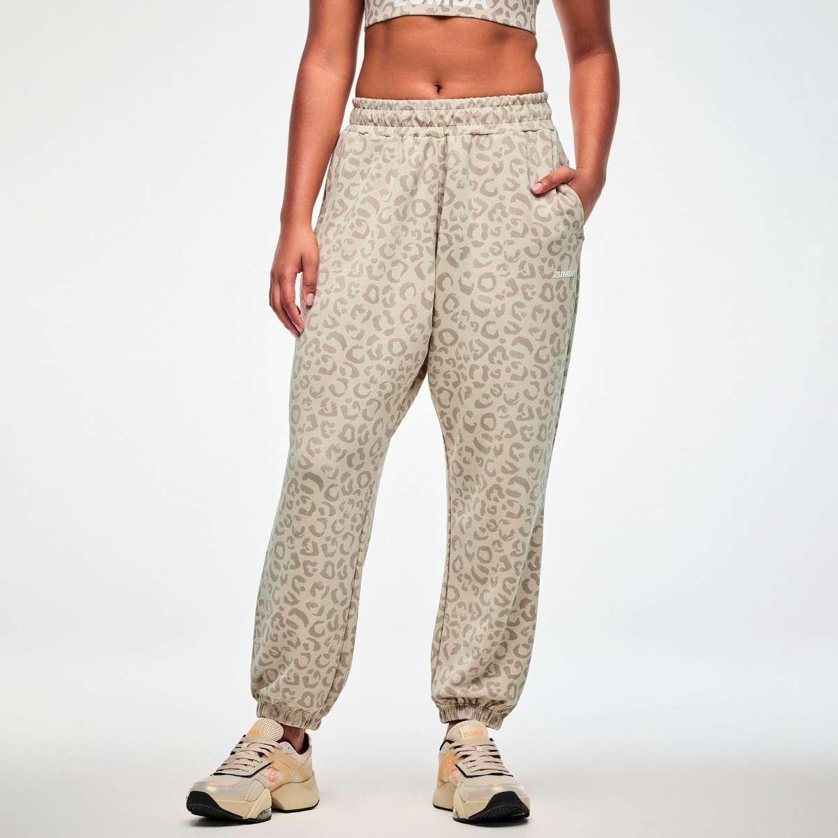 Zumba Modal Knit Slouch Cargo Pants - Beige/Tonal