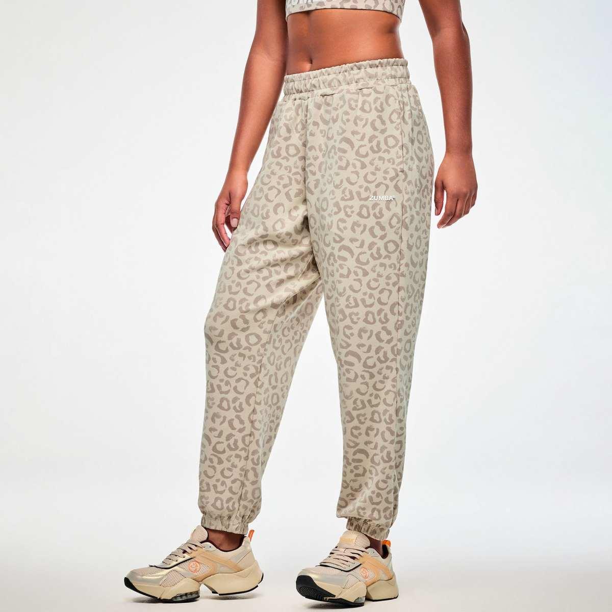 Zumba Modal Knit Slouch Cargo Pants - Beige/Tonal