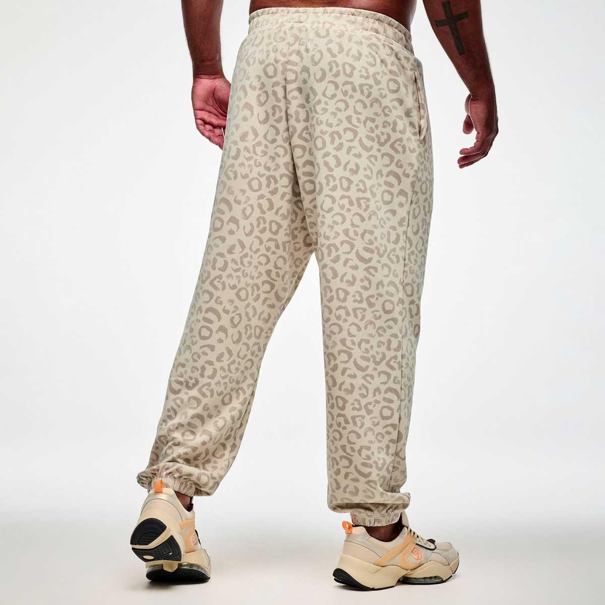 Zumba Modal Knit Slouch Cargo Pants - Beige/Tonal