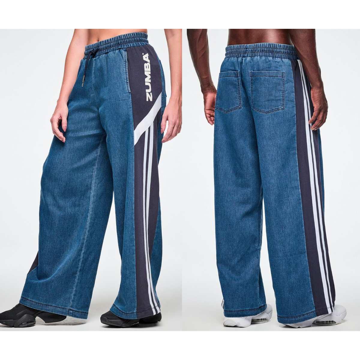 Jean Jamz Wide Leg Combo Pants