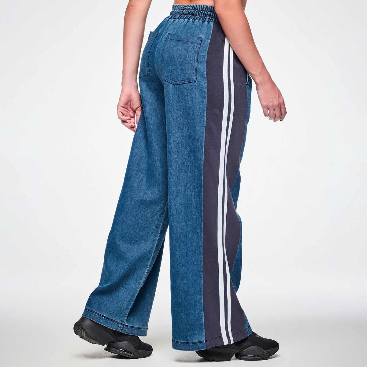Jean Jamz Wide Leg Combo Pants