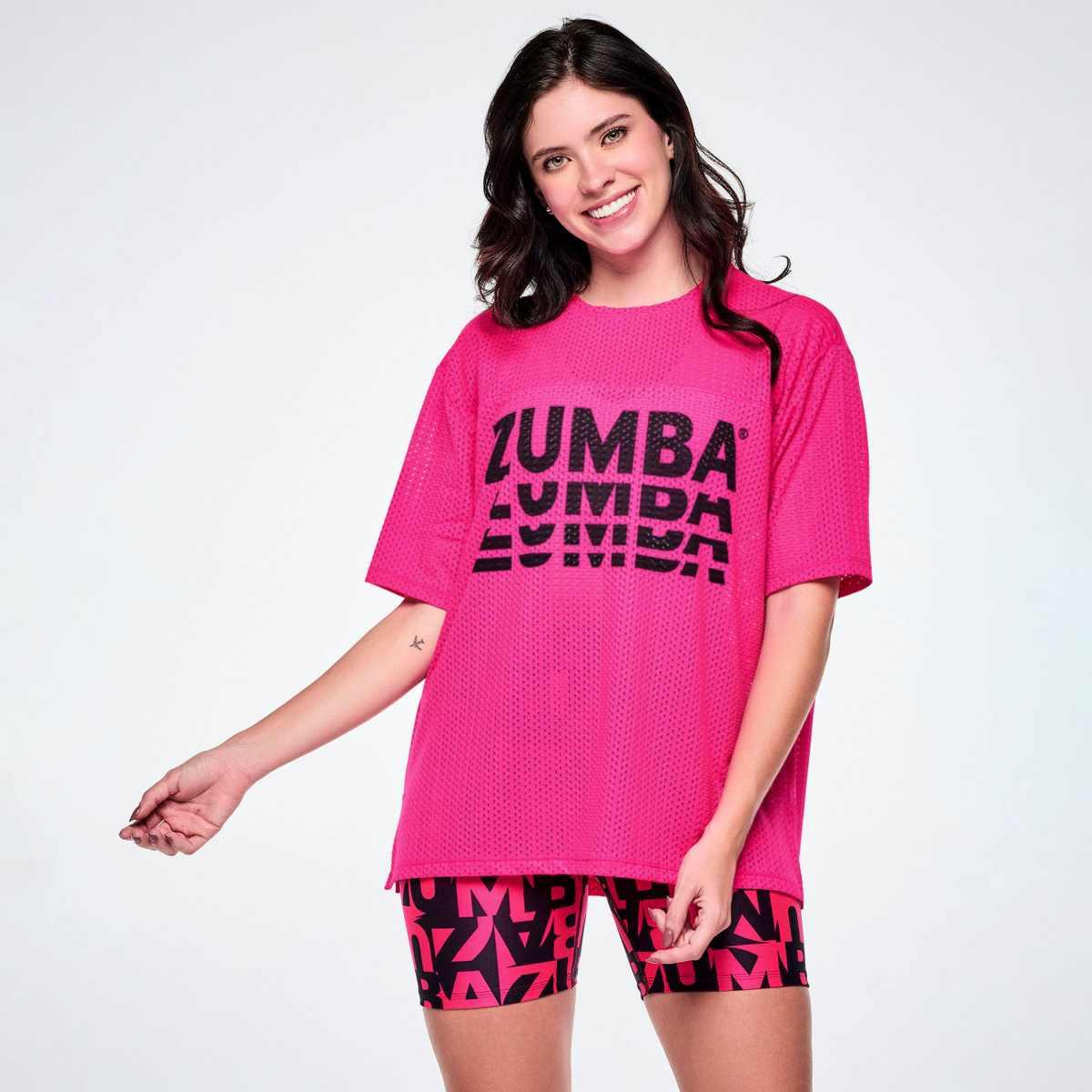 Ultrabright Mesh Boxy Top With Side Slits