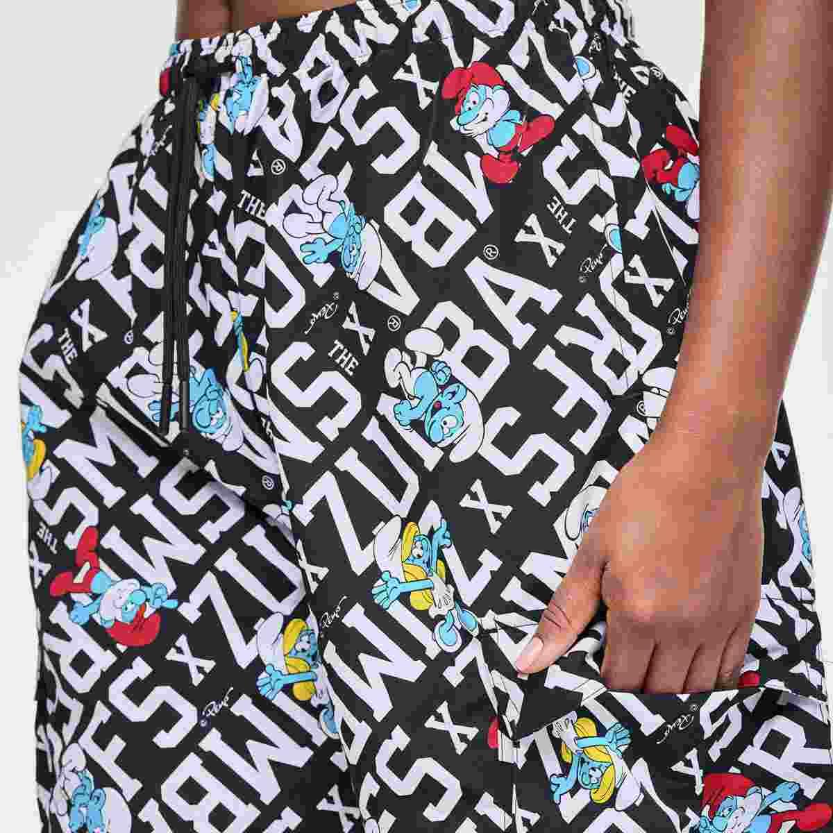 Zumba X The Smurfs Woven Oversized Cargo Pants