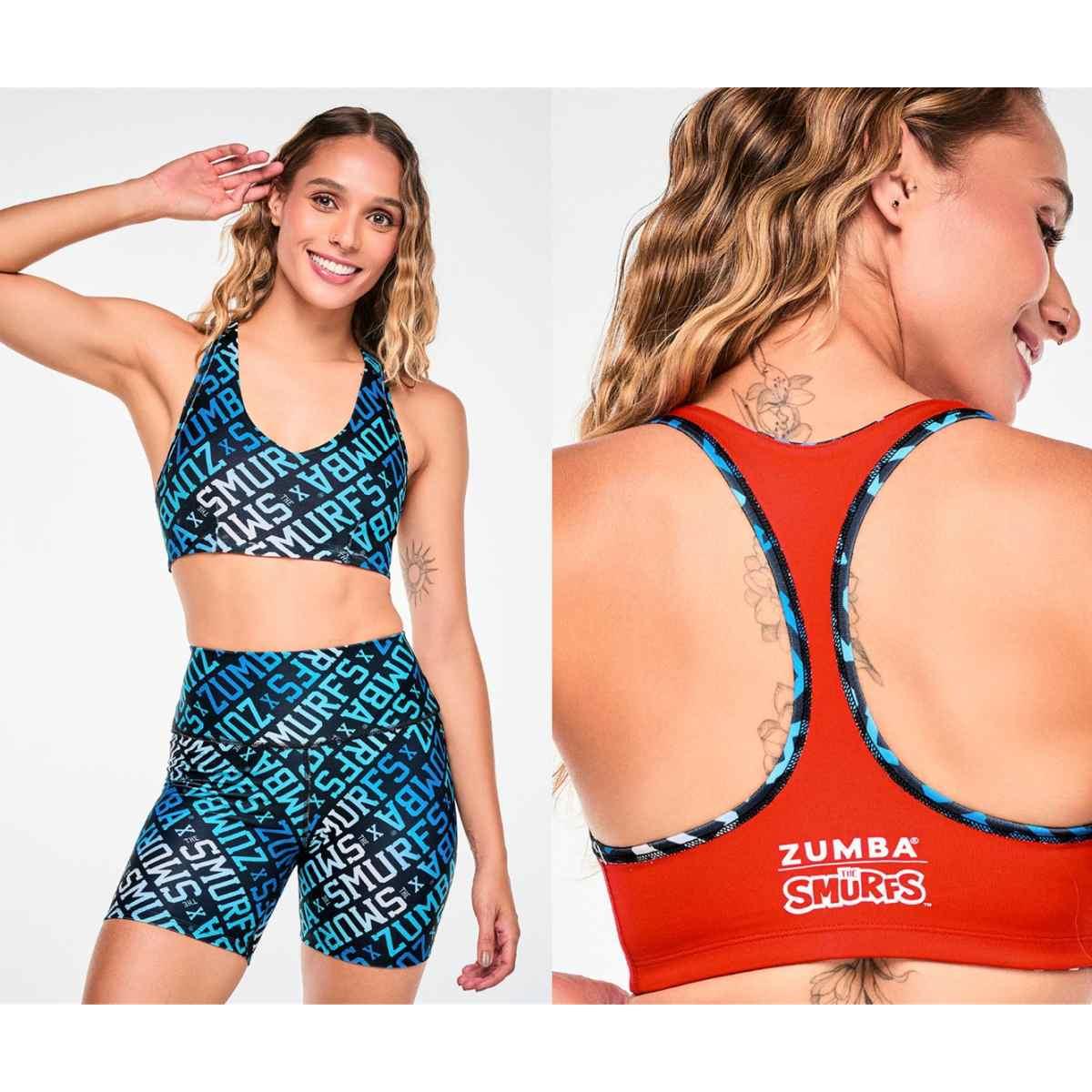 Zumba X The Smurfs Reversible Racerback V-Bra