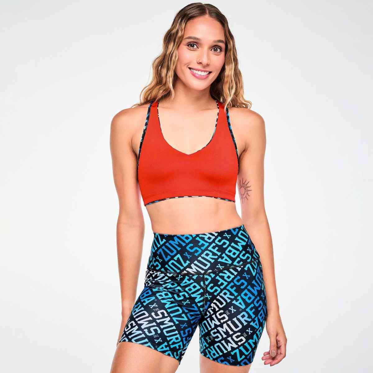 Zumba X The Smurfs Reversible Racerback V-Bra