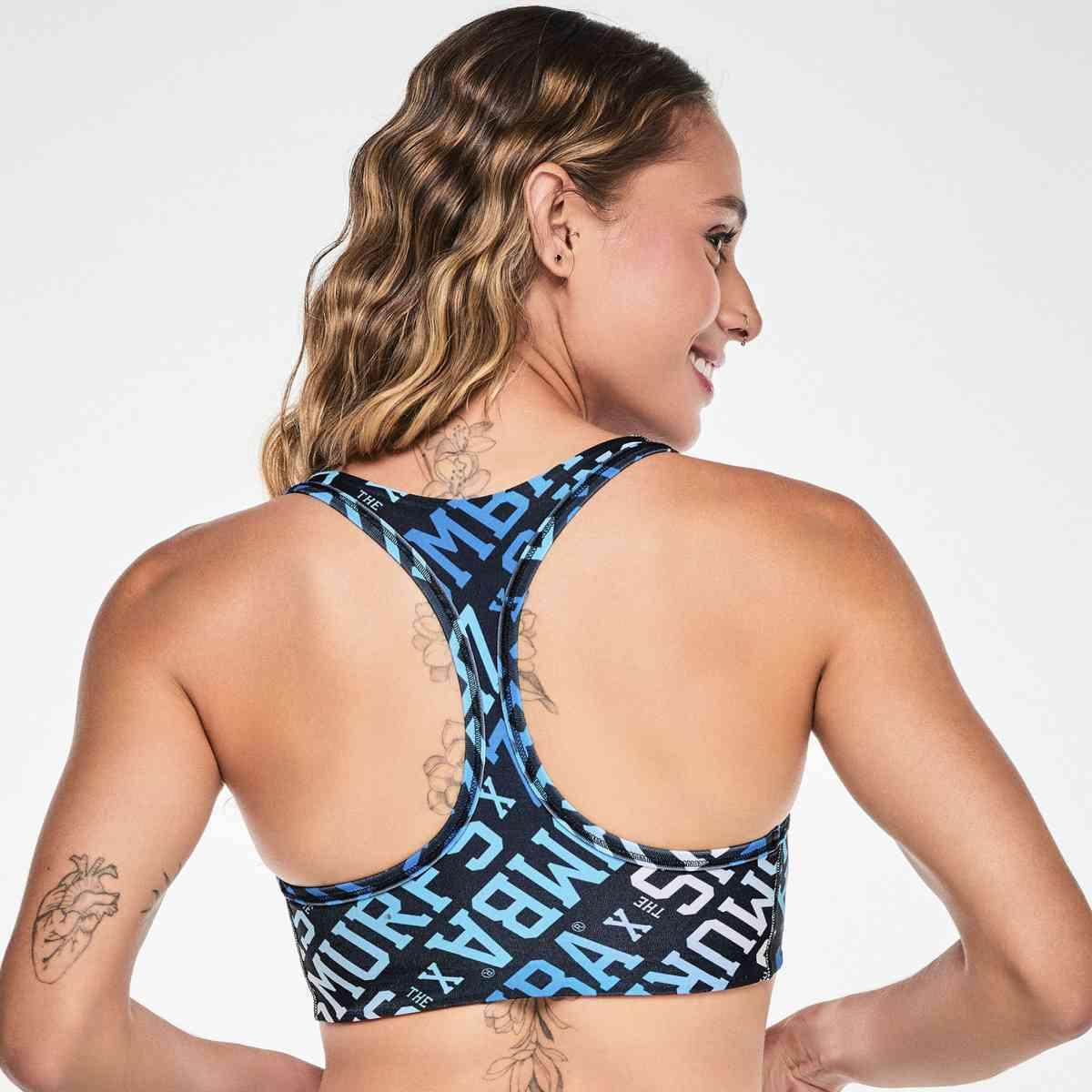 Zumba X The Smurfs Reversible Racerback V-Bra