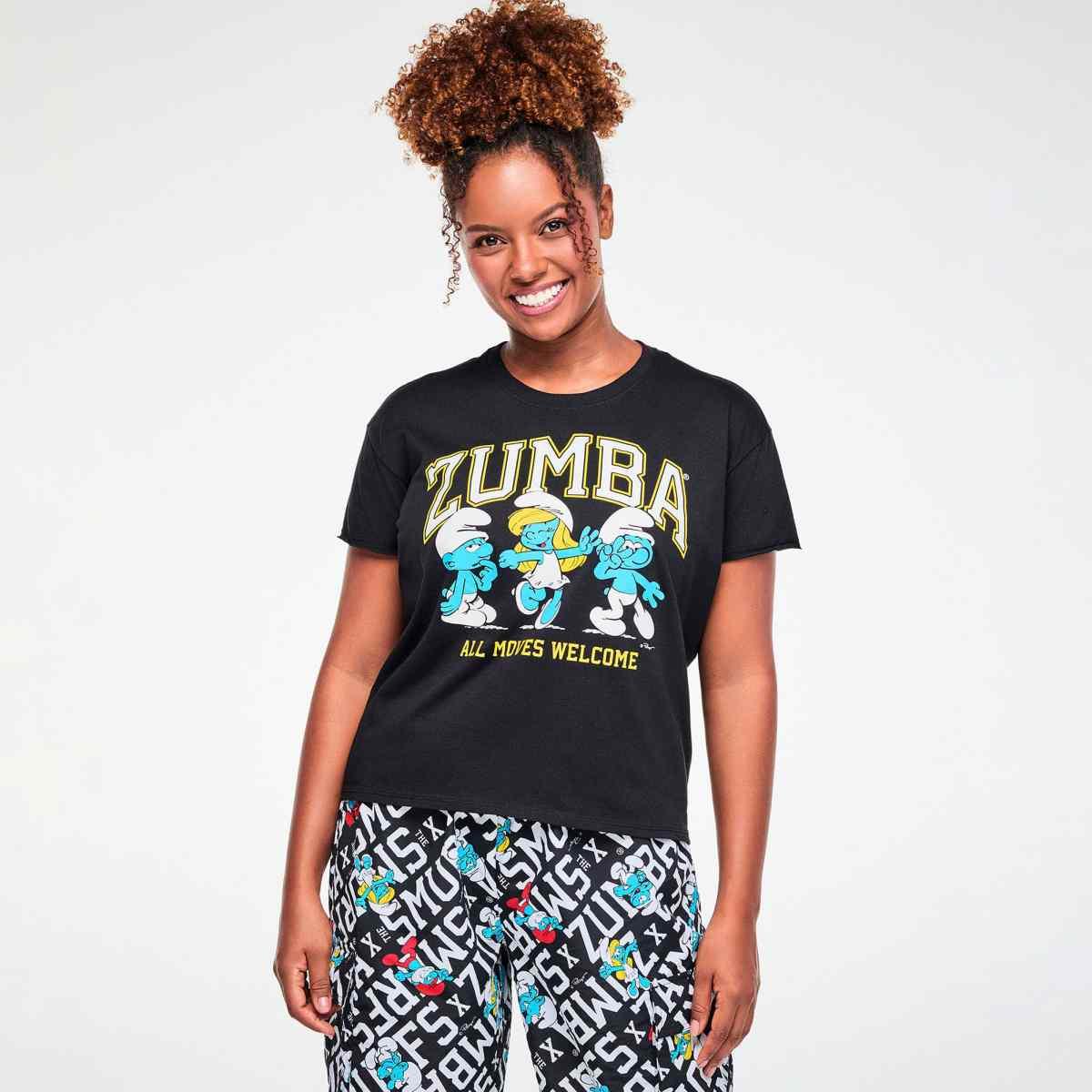 Zumba X The Smurfs Top With Round Hem