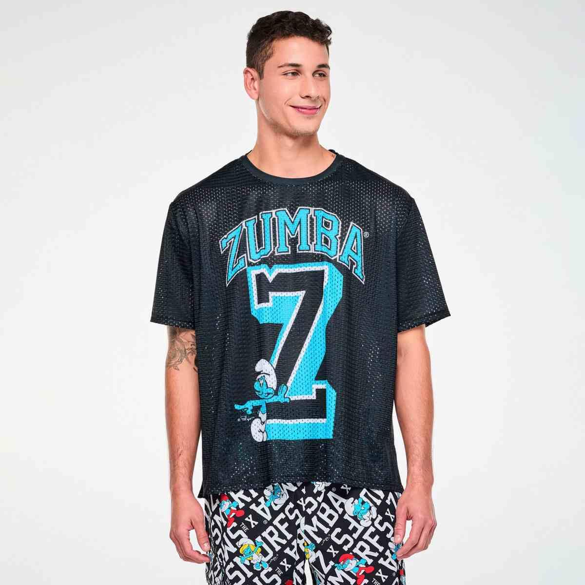 Zumba X The Smurfs Mesh Boxy Top