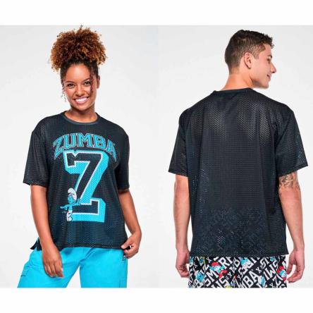 Zumba X The Smurfs Mesh Boxy Top