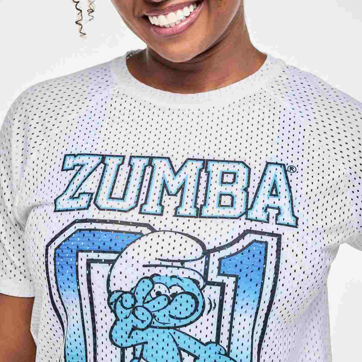 Zumba X The Smurfs Mesh Raglan Sleeve Top