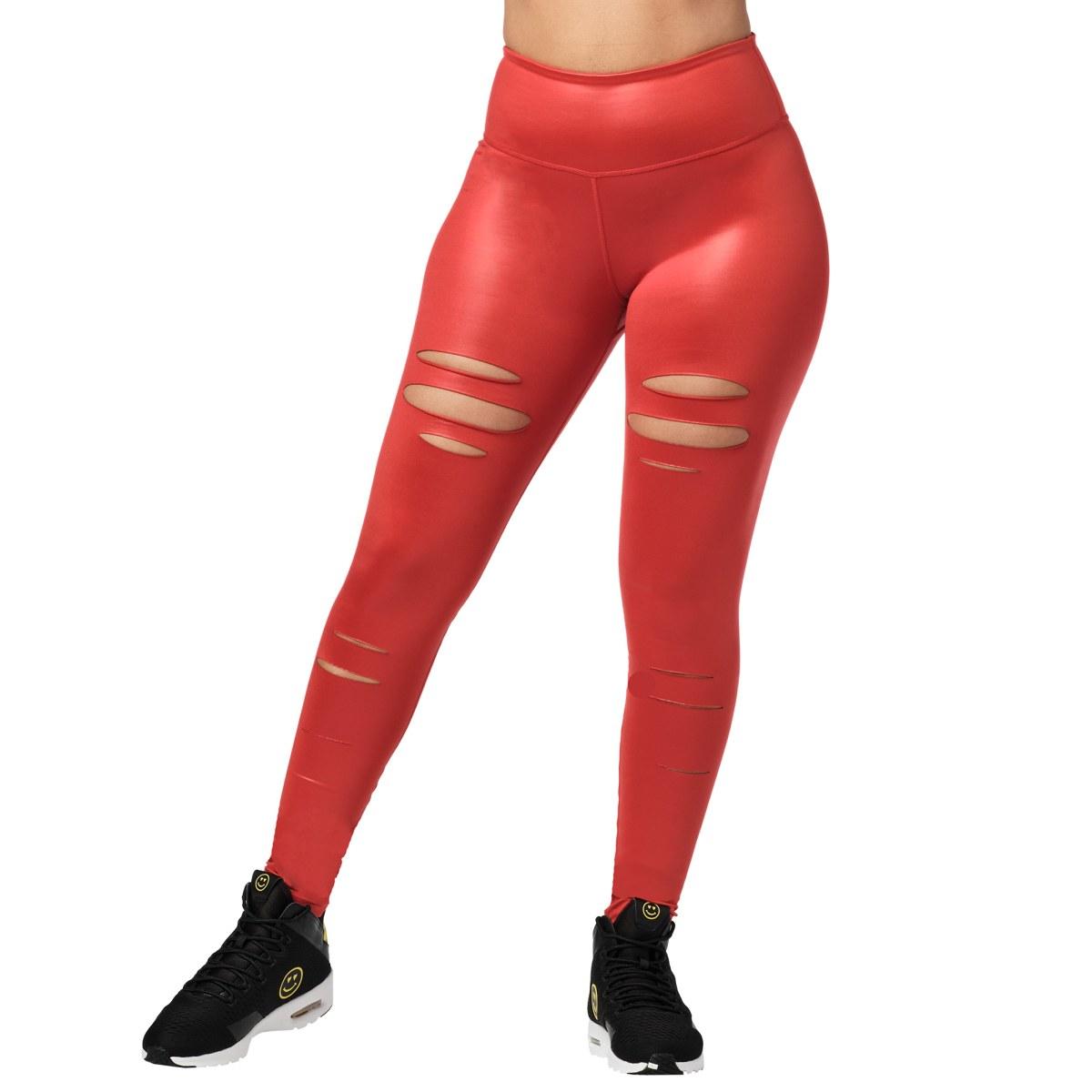 Zumba Slashed High Waisted Long Leggings.